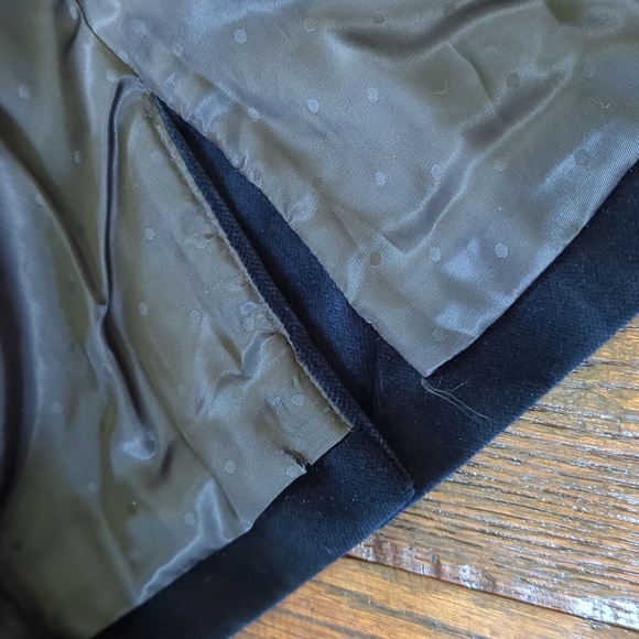 J. CREW I Ladies Navy Indigo Blue Velvet Schoolboy Style Blazer Jacket, 0 Petite - Picture 10 of 11